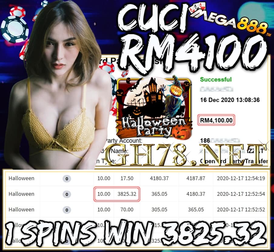 MEMBER MAIN MEGA888 CUCI RM4100 !!!